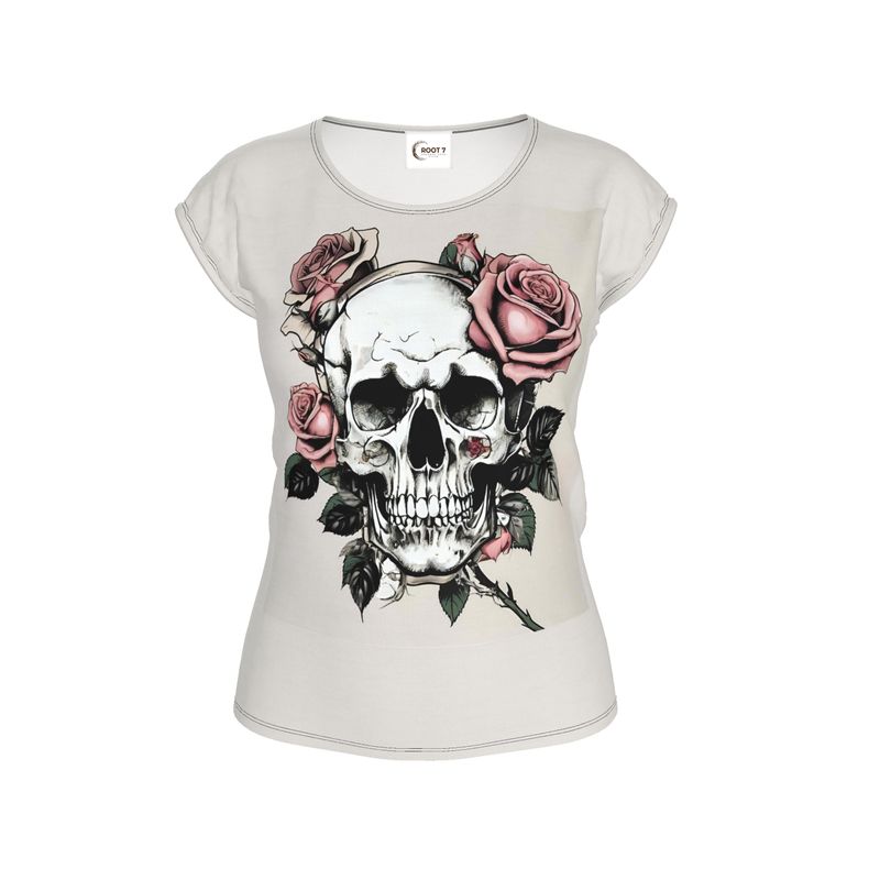Skull & Rose Tee: Embrace Your Wild Bloom